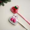 2Pcs Cherry Pattern Toothbrush Holder, Transparent Dual-hole Design, Breathable Drainage, Portable for Home and Dorm Use.