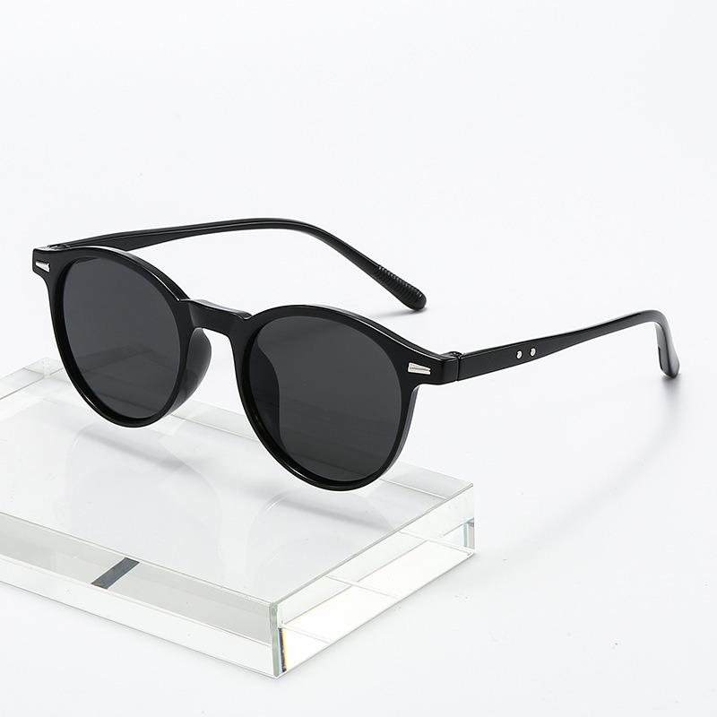 New Small Round Frame Sunglasses for Men Women UV Resistant Sunscreen Outdoor Fashion Driving Eyewear