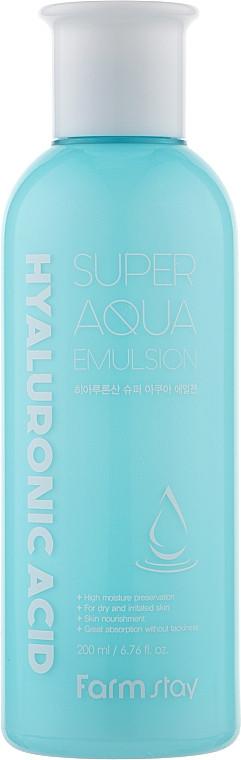 Nawilżająca emulsja do twarzy FarmStay Hyaluronic Acid Super Aqua Emulsion 200 ml