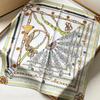 Fresh oil painting style printing silk scarf simulation silk square scarf shawl versatile neck small square scarf headscarf scarf scarf