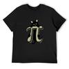 Cat Pi Teacher Student Cat Lovers Gift Pi Day T-Shirt Plus Size Tops Oversizeds for a Boy Mens T Shirts Pack