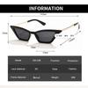 1/3pcs Ladies Triangle Cat Eye Sunglasses Luxury Women Small Cat Eye Sun Glasses Metal Design Anti-UV Outdoor Driving Eyewear