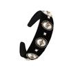 Pearl Winter Honeybee Queen Bee King Headband Wide Hairband