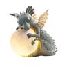 Holding Ball Resin Figurine Lamp, Battery Operated LED Decorative Light for Home Shelf Bedroom Desk