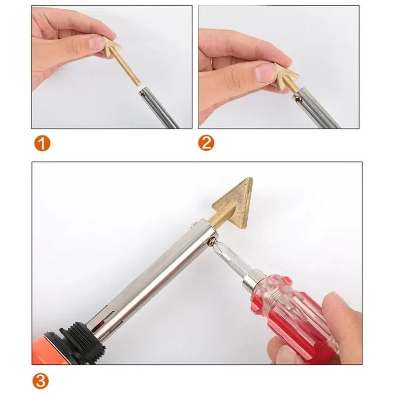 New Welder Soldering Tips Replacement Tips for 80 Watt Iron Plastic Welding TPO TEO PP Auto Bumper Welder Equipment Accessory