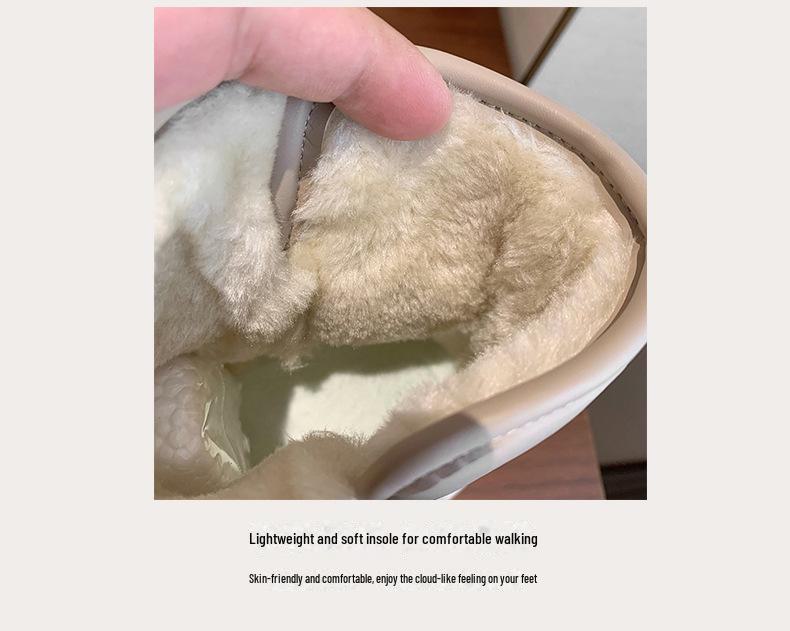 Women's 2024 Winter Velvet High-Top Snow Boots - Warm, Stylish Korean Casual Shoes (Model KT2822)