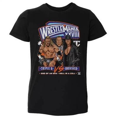 Men's Women's Short Sleeve Fashion WrestleMania Printed WWE T-shirts Summer High Quality Cotton Tees