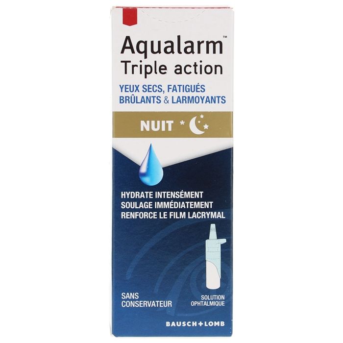 Bausch & Lomb Aqualarm Triple Action Nuit 10ml