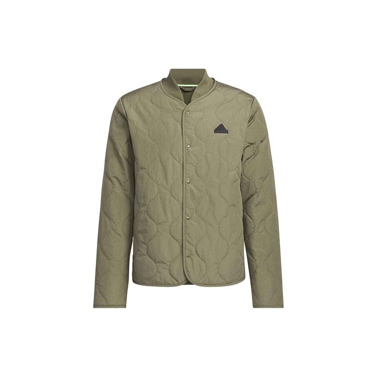 adidas City Escape Padded Jacket Asia Sizing Olive Green Men s JE8570 S