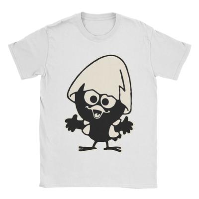 Męska Damska Koszulka z Nadrukiem Calimero Czarny Kurczaczek Bawełniana Koszulka T-shirt Ubrania