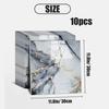 10-50PCS Marble Pattern Self-adhesive Wallpaper Imitation Tile Wall Stickers 3D Ceramic Tile Wall Renovation Decoration Sticker