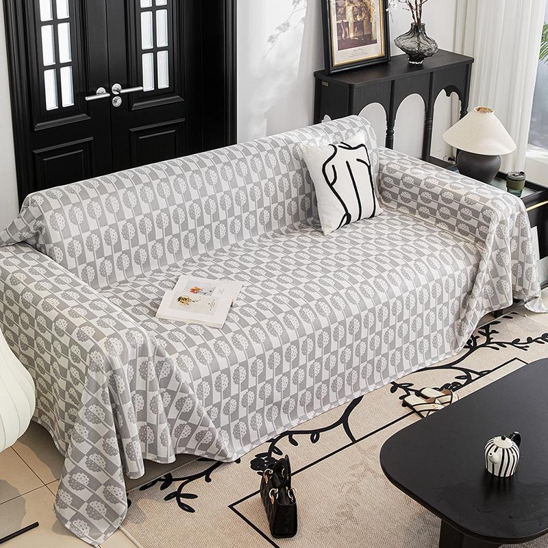 

Summer Nordic Ice Silk Sofa Towel Non-Slip Cool Universal Sofa Cover JUEoth Artistic Blanket for Living Room 180*130CM