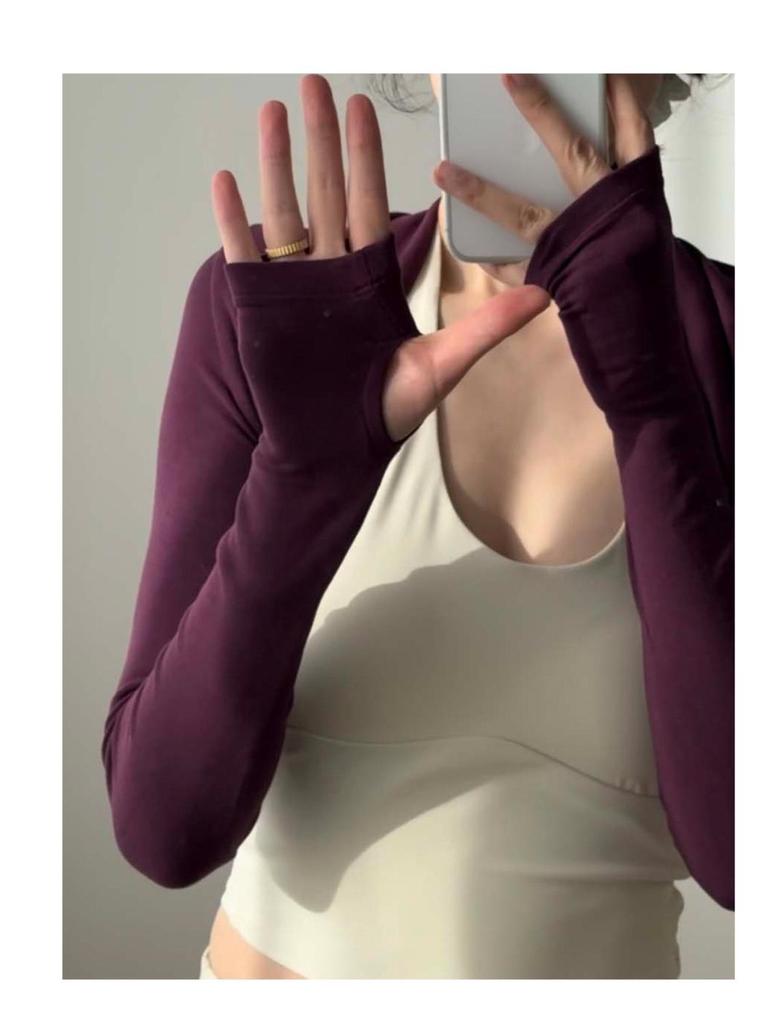 Women's Long Sleeve Yoga Shawl - Perfect for Autumn/Winter Workouts