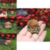 Cute Resin Hedgehog Figurine For Miniature Garden Decor Micro Landscape Gift For Holiday