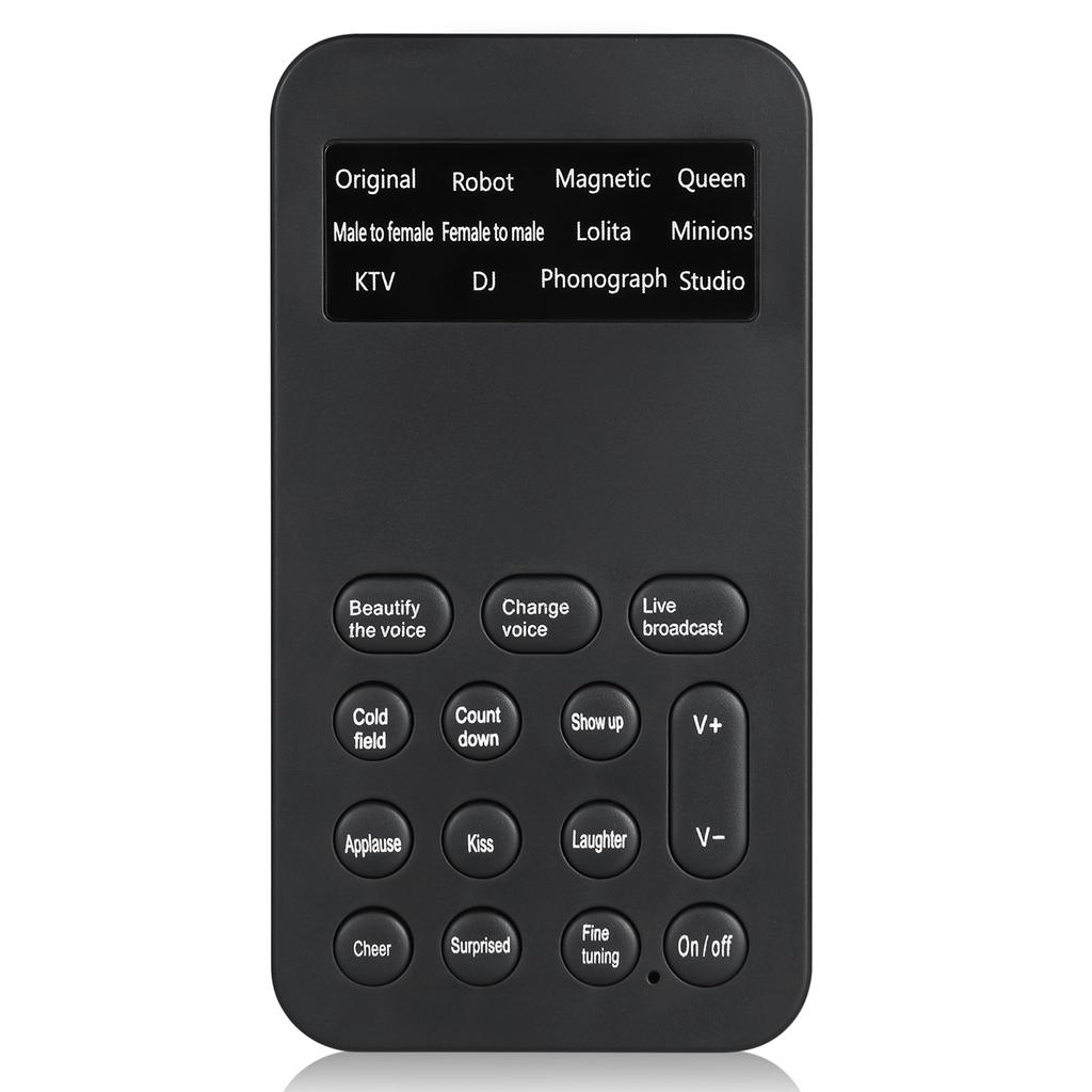 Mini Voice Changer Sound Effects Machine Audio Card Sound Changer Plug & Play 8 Sound Effects for