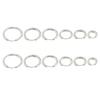 1 Pair Stainless Steel Fashion Punk Unisex Ear Hoop Circle Earrings Jewelry Gift