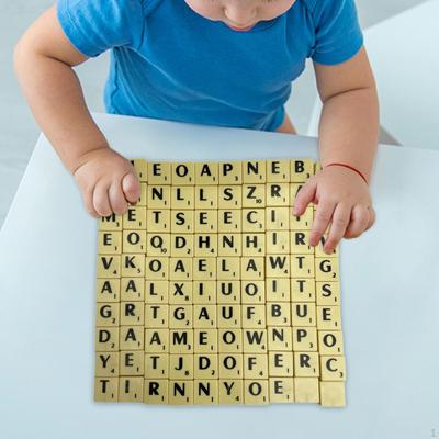 Spelling Letters Tiles,Learning Toy, Educational Toy Letter Board Games Crossword Game for