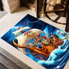 Pirate Ship Adventure Carpet Suitable for Living Rooms Dining Room Entryway Dormitory Anti-slip Rug Office home decor