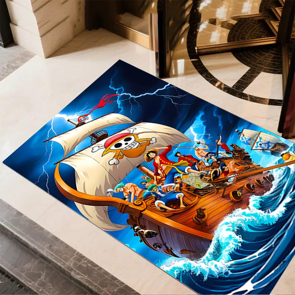 Pirate Ship Adventure Carpet Suitable for Living Rooms Dining Room Entryway Dormitory Anti-slip Rug Office home decor