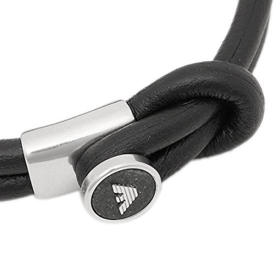 EMPORIO ARMANI Bracelet EGS2212040 Silver/Black [Used]