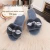 Cozy Furry Plush Slippers with Thick Sole for Indoor Use - Perfect for Autumn and Winter