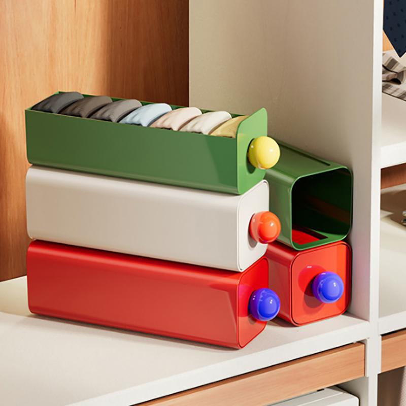 1Pc Wall Mount Socks Panties Storage Dispenser Space Saving Panties Organizer For Wardrobe Cabinet Bedroom Underwear Storage Box