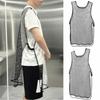 Antistatic Transparent Barber Uniform Double-sided Hairdresser Vest  for Beauty Salon Nail