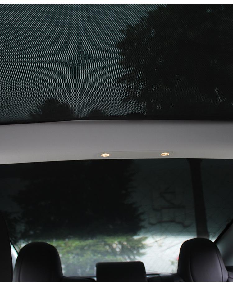 Sunshade Set for Tesla Model 3/Y: Heat-Insulating Sunroof Visor with UV Protection