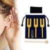 3 Peças Diapasão de Alumínio com Martelo de Madeira Bolsa de Cristal Falso 4096/4160/4225Hz Instrumento de Cura Diapasão Yoga Meditação Acessórios de Relaxamento