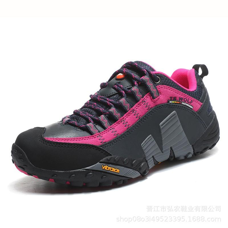 Unisex Low-Cut Hiking Shoes With Cushioned Sole Rubber Outsole Anti-Slip Outdoor Walking Trail Sneakers