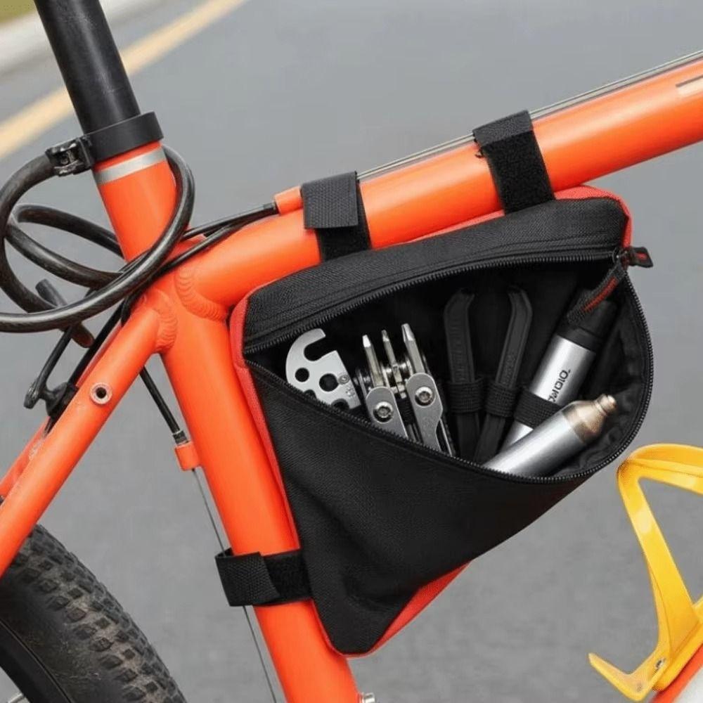 Polyester Bike Beam Hanging Bag Storage Saddle Frame Pouch  Cycling Outdoor Sports