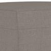 3 Seater Sofa with Ottoman Taupe 180 cm Fabric