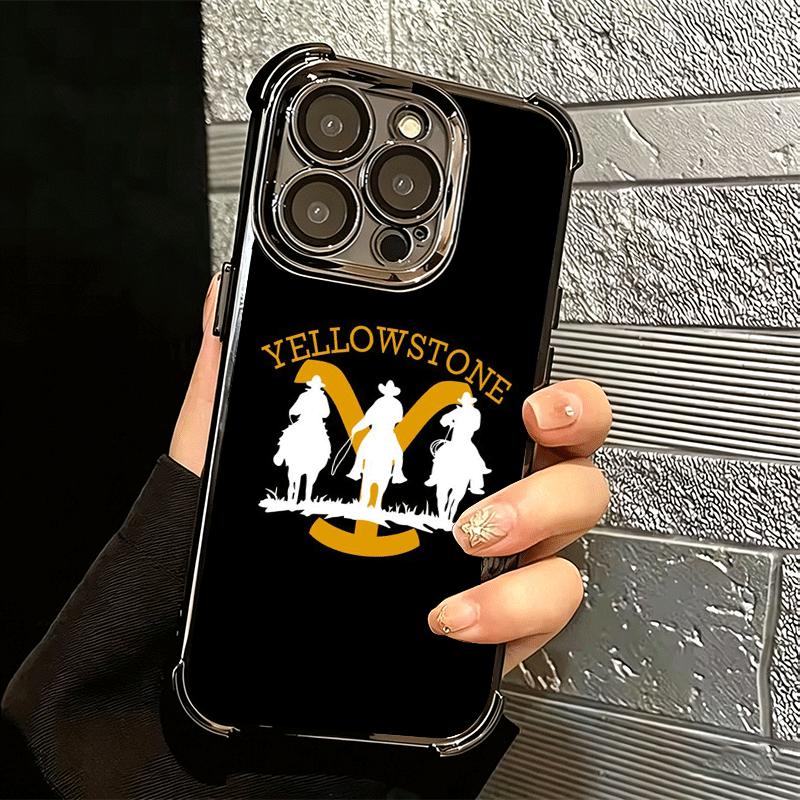 Y-Yellowstones TV Soft Phone Case For iPhone 15 16 17 Air 14 Pro Max 16E Plus 13 12 Mini Plating Anti-Fall Fundas