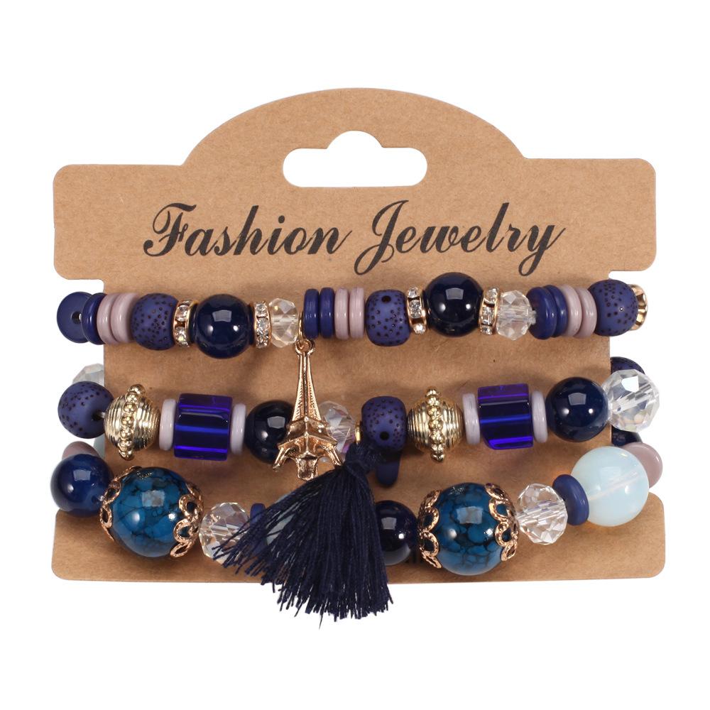 JYL TS Bracelet Bohemian Independence Day  Patriotic Beads Ignites Pride