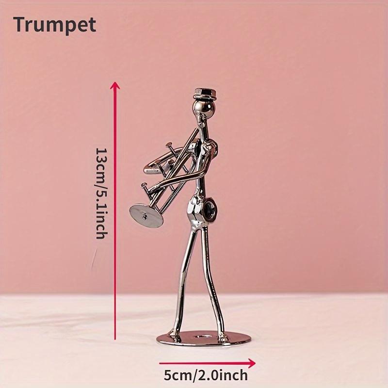 Elegant Metal Guitarist Handcrafted Statue - Iron Music Sculpture, Perfect Choice for Home and Office Decor, Ideal Gift for Music Lovers