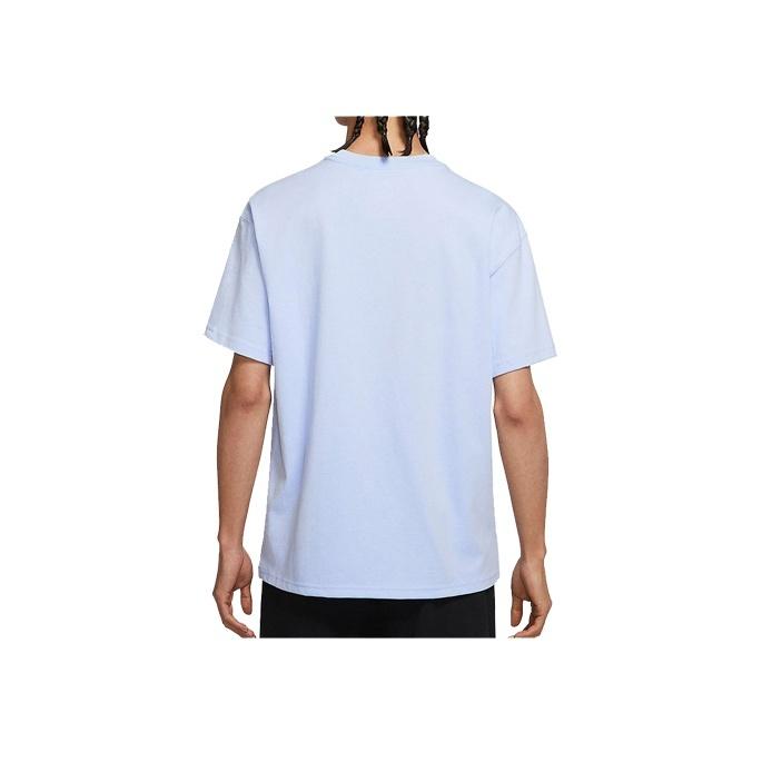 Nike Floral Letter Logo Print Casual Sports Short Sleeve T-Shirt Men Tops Light-Blue DQ1009-548