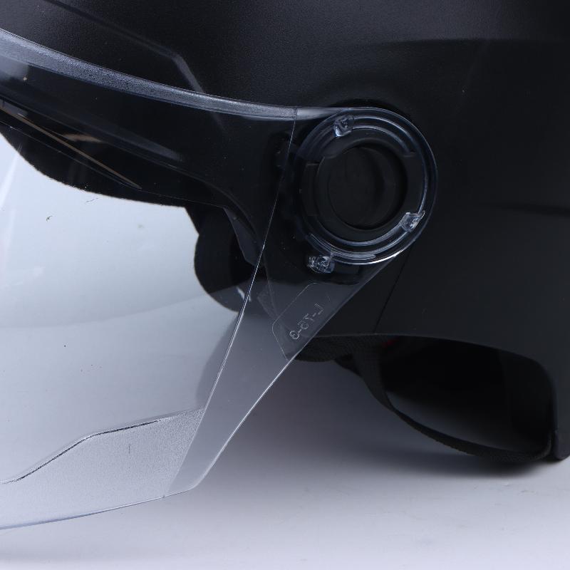 1Pcs Electric Bike Half Helmet Double Lens Electric Motorcycle Helmet Summer Sun Protection Safety Helmet For Women Men
