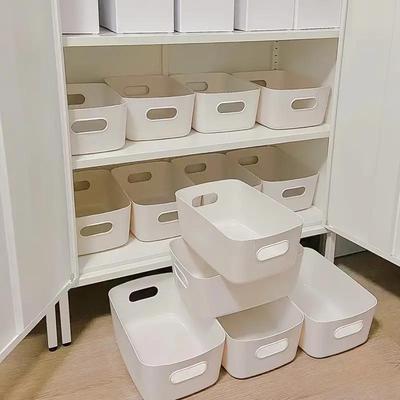 4pcs/1pc Desktop Miscellaneous Storage Box, Cosmetics and Snacks , Kitchen,Office, Home, Multifunctional Handheld Storage Box