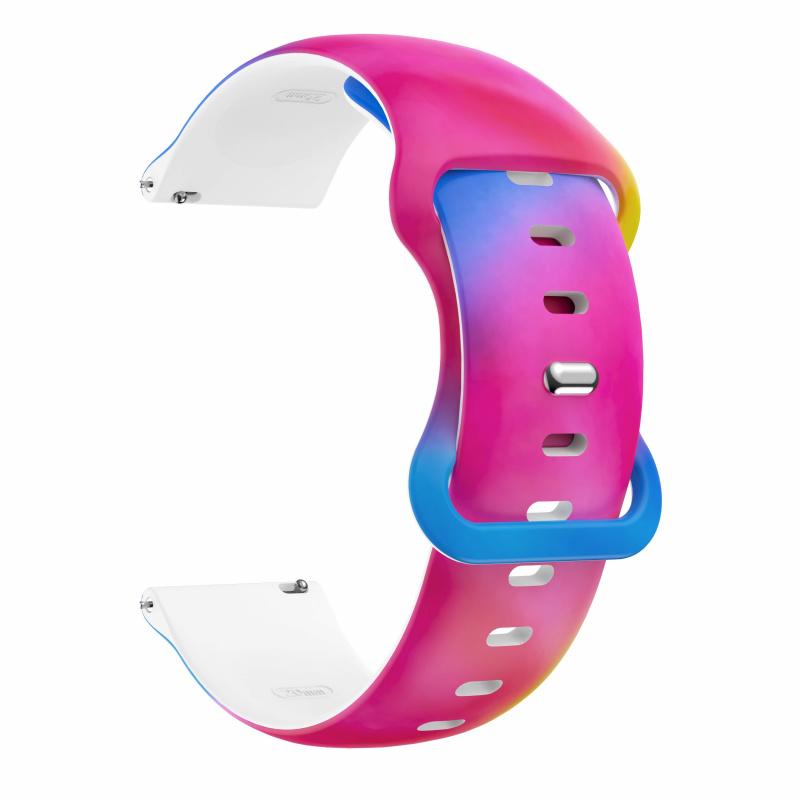 Cinturino in Silicone con Stampa Oroscopo 20/22mm per Samsung Galaxy Watch6 Per Huawei GT4 Cinturino Fibbia a Farfalla