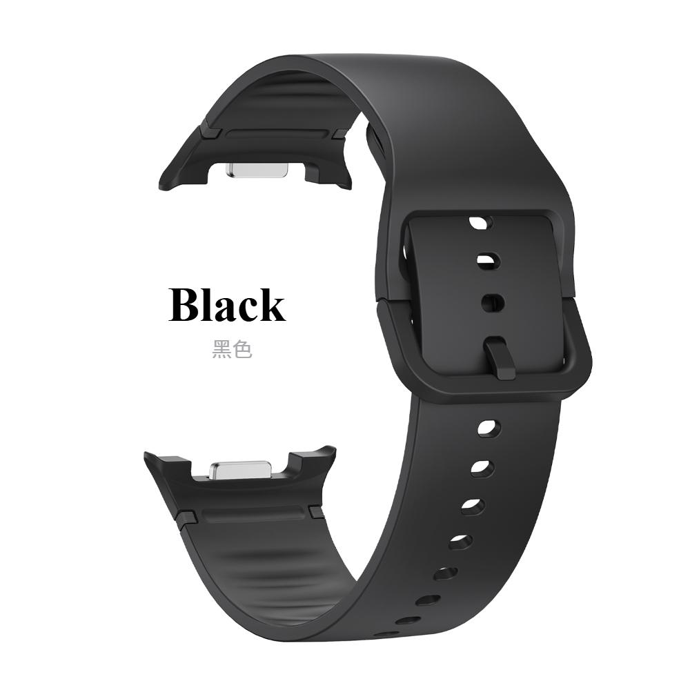 

Дышащие силиконовые ремешки для Samsung Galaxy watch 8 44мм 40мм Classic 46мм Сменный спортивный браслет correa для аксессуаров Galaxy watch Watch8/8Classic（20mm） чёрный