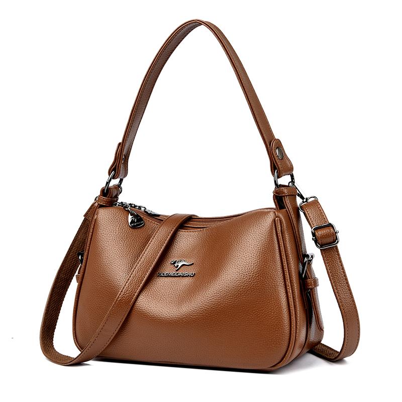 

Luxury Designer Ladies Handbags New High Quality Leather Shoulder Bag For Women Female Retro And Minimalist Crossbody Bags Purse