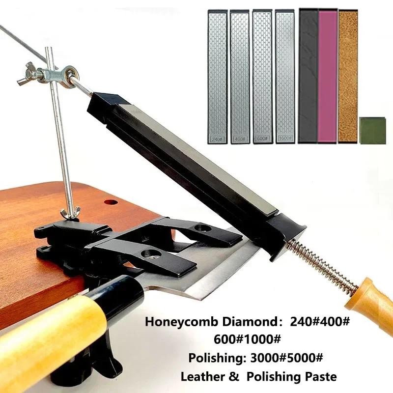 Angle Fixed Knife Sharpener Kitchen Grinding System Honing Diamond Grinder Woodwork Whetstone Knife Sharpening Tool Oilstone