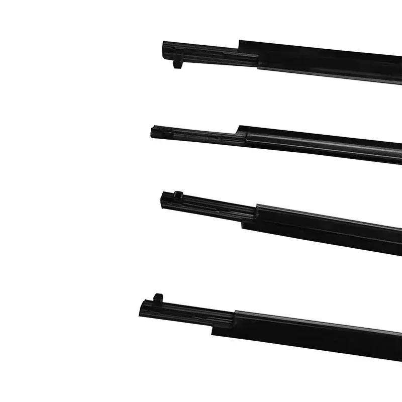 Set de 4 bucăți Pentru Toyota 2010-2016 Benzi de etanșare pentru geamuri Negre Bandă de etanșare din cauciuc pentru geam Accesorii auto Benzi decorative