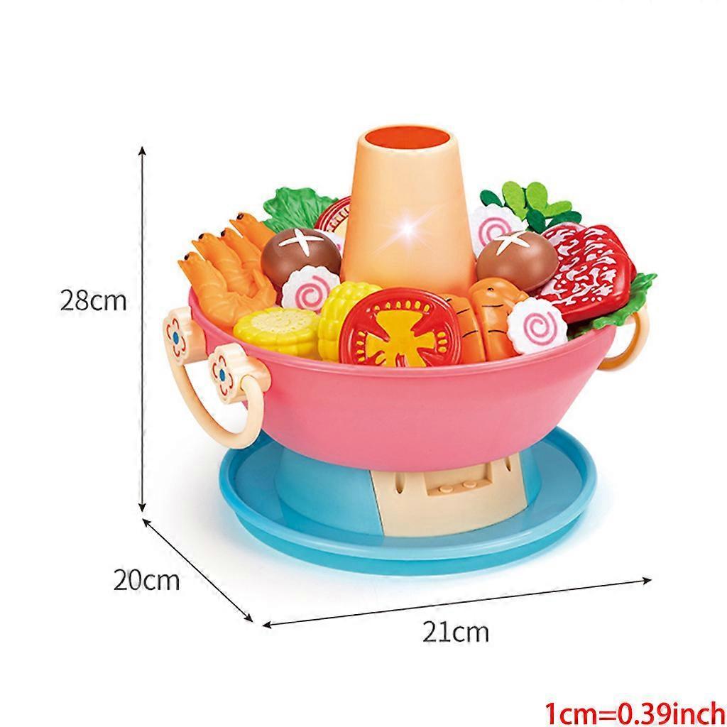 Birthday Gift Children's for Play House Kitchen Cooking Set Toy Household Appliances Toys Kitchen for Play HouseEducatio  pink