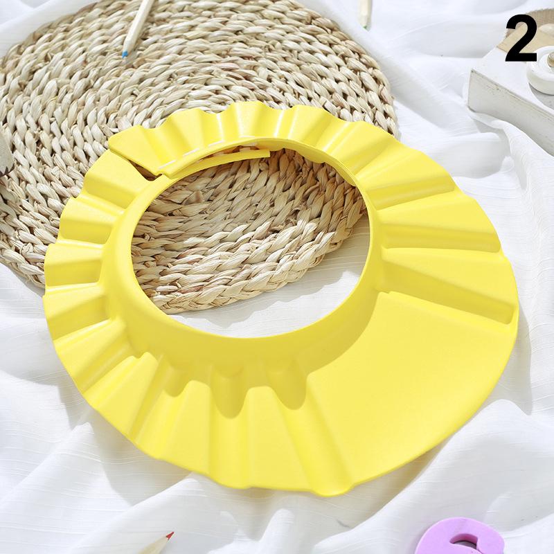 Căciulă de șampon pentru bebeluși cu desene animate, reglabilă, impermeabilă, cu protecție împotriva stropilor, vizieră de baie, pălărie, durabilă, protecție pentru spălarea părului bebelușului la duș