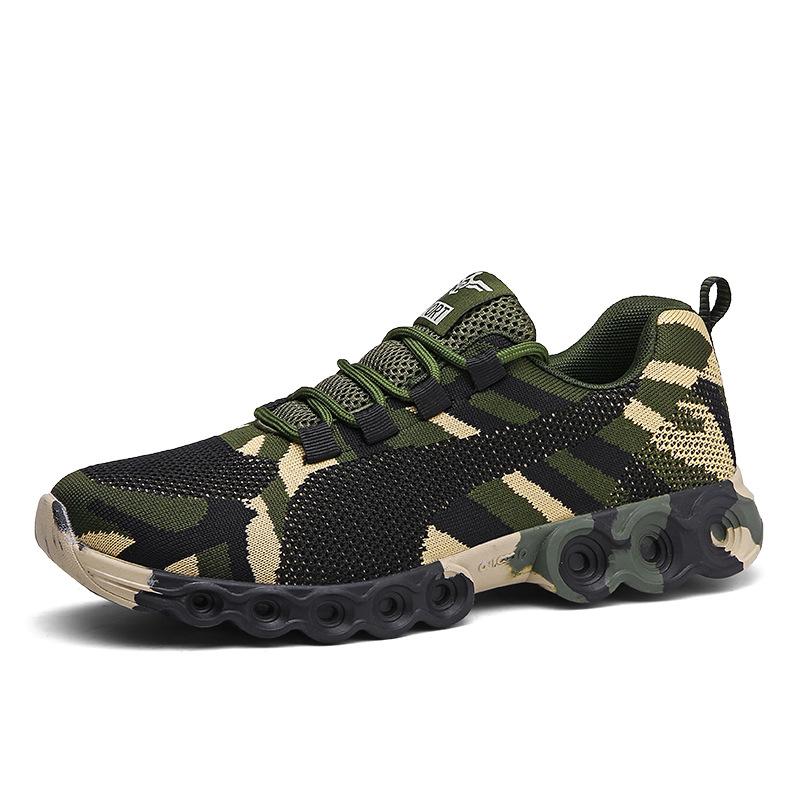 Fashion Couples Camouflage Sneakers Women Sports Breathable Vulcanize Shoes Non-slip Rubber Sole Outdoor Sports Shoes for Men Training