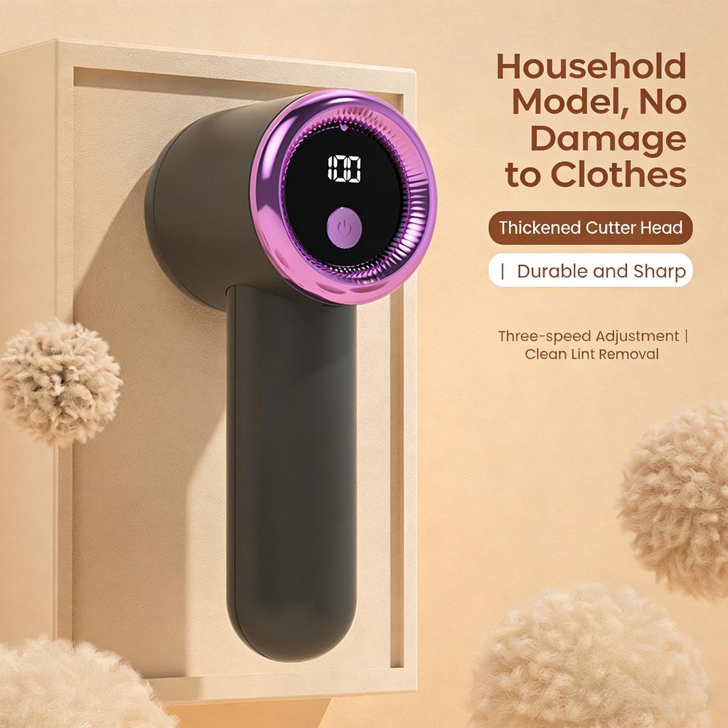 Electric Lint Remover Portable Fuzz Sweater Remover For Clothing Blanket USB Rechargeable Smart Digital Display Fabric Shaver