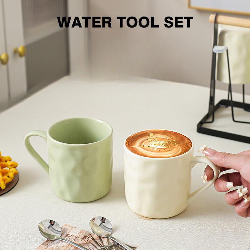 High Value Ceramic Water Cup Cream Wind Couple Cup Girls Creative Breakfast Coffee Cup