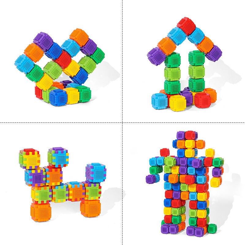 Children's 3D Cube Puzzle: Educational Building Blocks for Mathematics Training