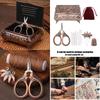 Vintage Magnetic Needle Box with Needle, Threader, Scissors and Thimble, Basic Sewing Repair Set for Professional Tailor